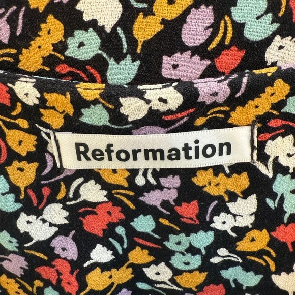 Reformation Seville Print Dress in Nolita Print M - Picture 6 of 14